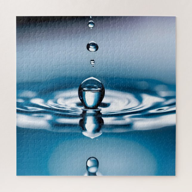 Macro water drops jigsaw puzzle (Vertical)