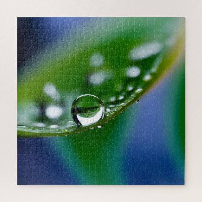 Macro water drops jigsaw puzzle (Vertical)