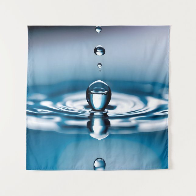 Macro water drops tapestry (Front)
