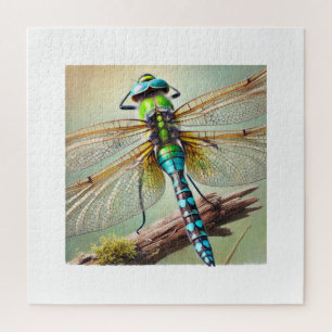 Macromia Dragonfly 200924IREF242 - Watercolor Jigsaw Puzzle