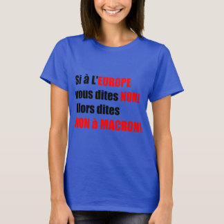 Macron = Europe = Mondialisation - Blue Women T T-Shirt