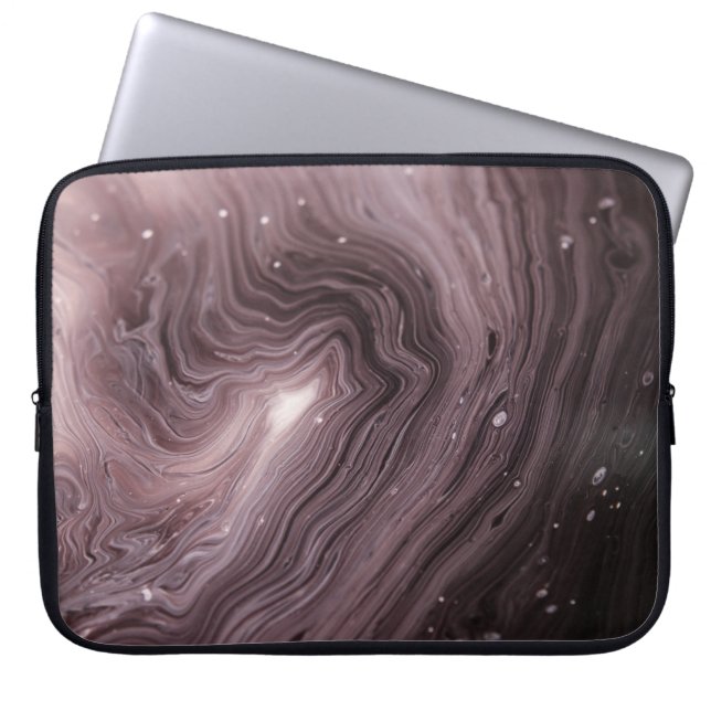 Macrophotography of water laptop sleeve (Front)
