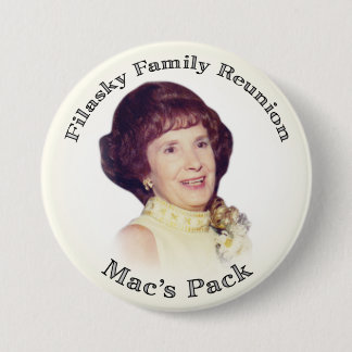Mac's Pack Creme with Black Letters 7.5 Cm Round Badge