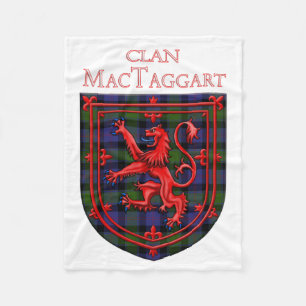 MacTaggart Tartan Scottish Plaid Lion Rampant Fleece Blanket