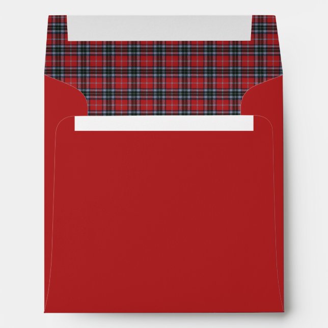 MacTavish Modern Original Scottish Tartan   Envelope (Back (Bottom))