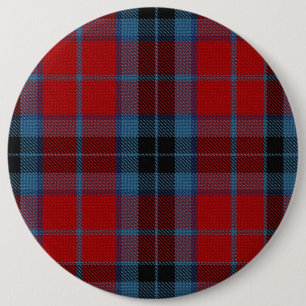 MacTavish Tartan Red and Blue Plaid 6 Cm Round Badge