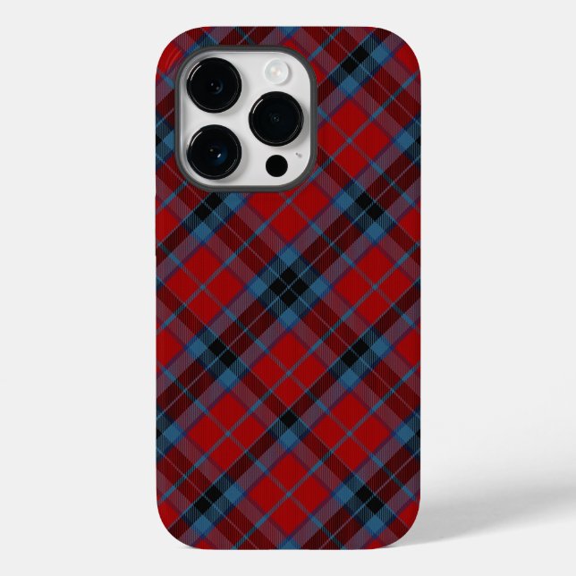MacTavish Tartan Red and Blue Plaid Case-Mate iPhone Case (Back)