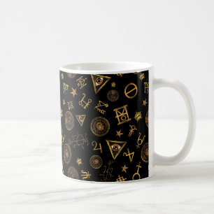MACUSA™ Magic Symbols And Crests Pattern Coffee Mug