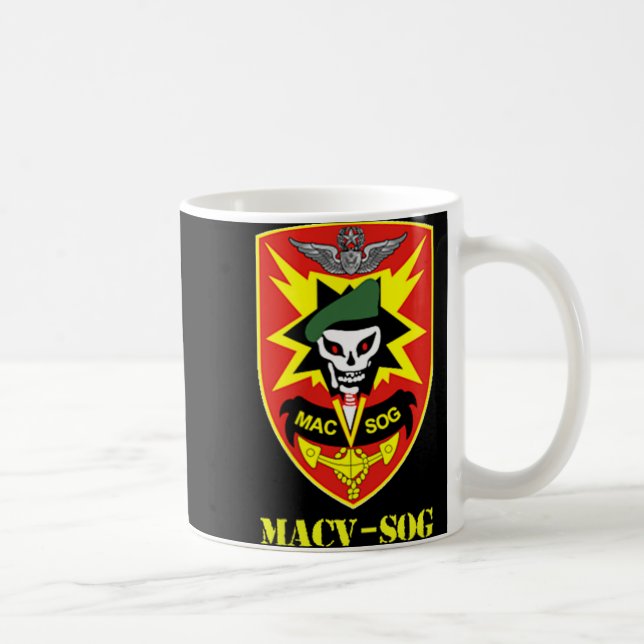 Macv-sog Army Unit Small Patch Full Colour Vietnam Coffee Mug (Right)