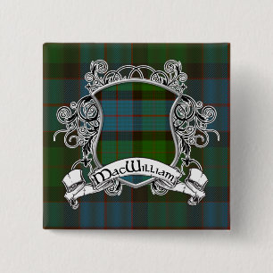 MacWilliam Tartan Shield 15 Cm Square Badge