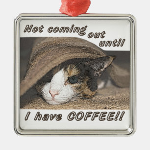 Macy Wants Coffee Too Metal Tree Decoration