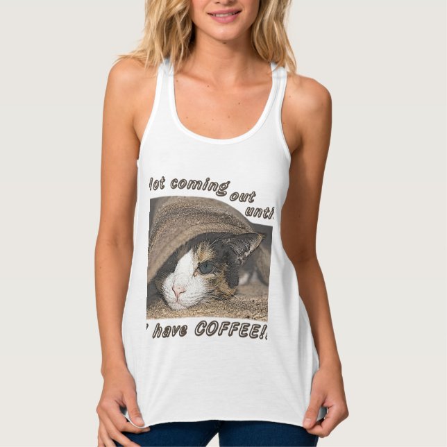 Macy Wants Coffee Too Singlet (Front)