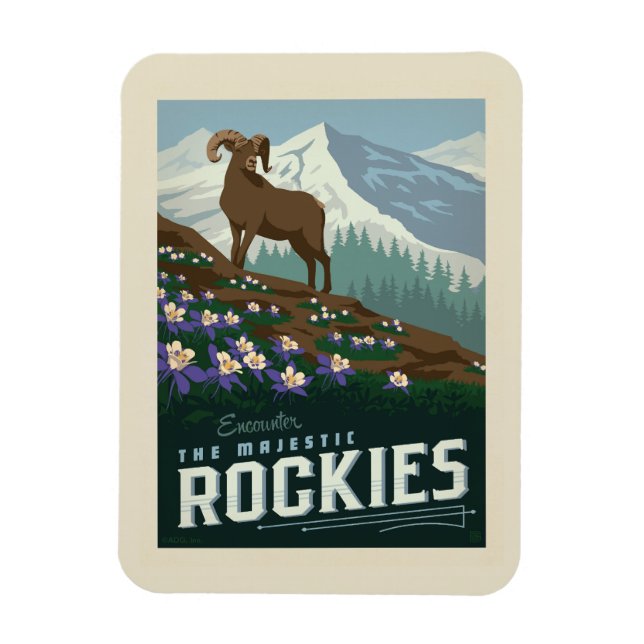 Macy's Flower Show|Rockies Magnet (Vertical)