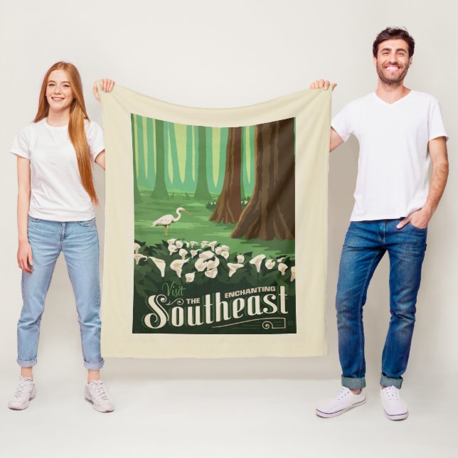 Macy's Flower Show | Southeast Fleece Blanket (In Situ)