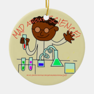 "MAD about SCIENCE!" Ceramic Tree Decoration