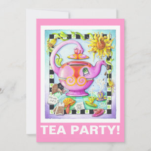 MAD ABOUT TEA PARTY INVITATION