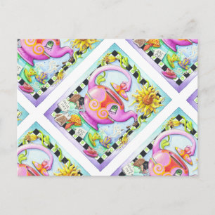 MAD ABOUT TEA PARTY POSTCARD