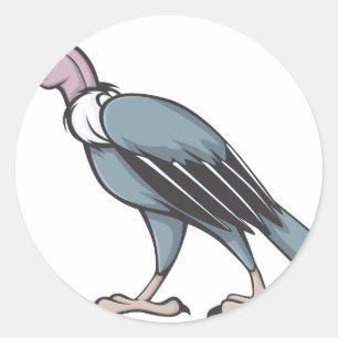 Mad Andean Condor Classic Round Sticker