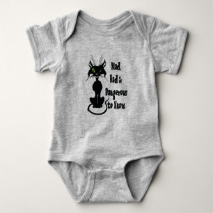 Mad, Bad & Dangerous to Know, Black Cat Baby Bodysuit