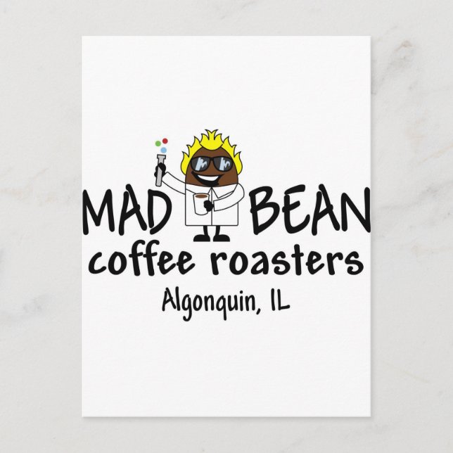 Mad Bean logo Postcard (Front)