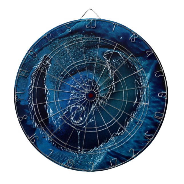 Mad Blue Monkey Dartboard (Front)