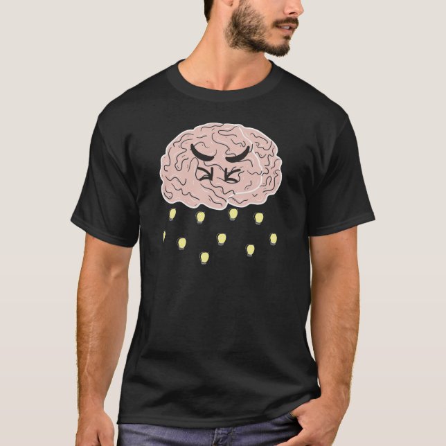 Mad Brainstorming Funny Brainstorming T-Shirt (Front)
