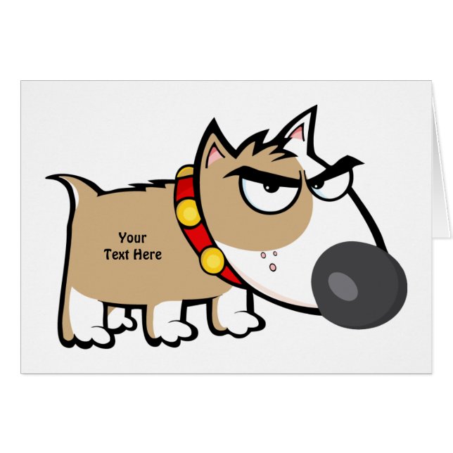 Mad Brown Dog (customisable) (Front Horizontal)