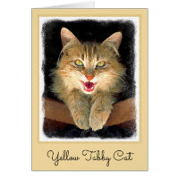 Mad Cat Painting - Cute Original Cat Art