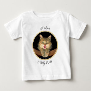 Mad Cat Painting - Cute Original Cat Art Baby T-Shirt