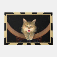 Mad Cat Painting - Cute Original Cat Art
