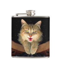 Mad Cat Painting - Cute Original Cat Art