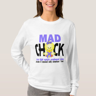 Mad Chick In The Fight Oesophageal Cancer T-Shirt