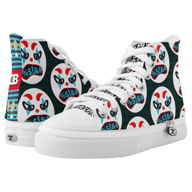 Mad Clown Face High Tops (Pair)
