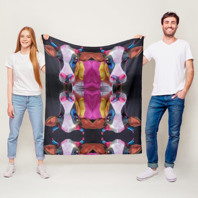 Mad Cow Fleece Blanket (In Situ)