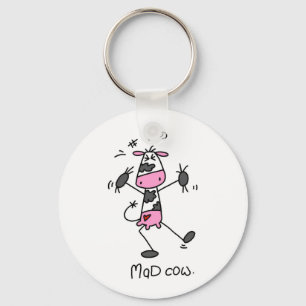 Mad Cow Tshirts and Gifts Key Ring