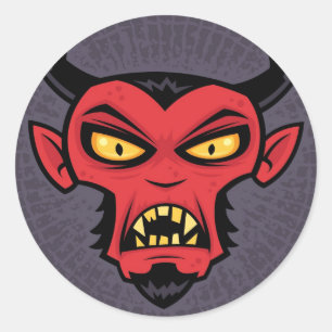 Mad Devil Classic Round Sticker