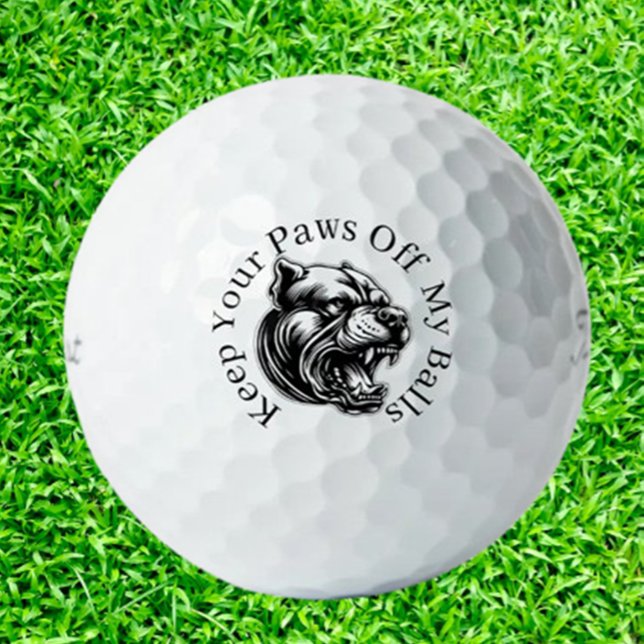 Mad Dog-Loving Golfers Golf Balls (Discover Mad Dog-Loving Golfers Golf Balls—perfect for dog enthusiasts who love golf. Show your pass)