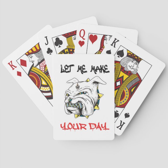 Mad dog playing cards (Back)
