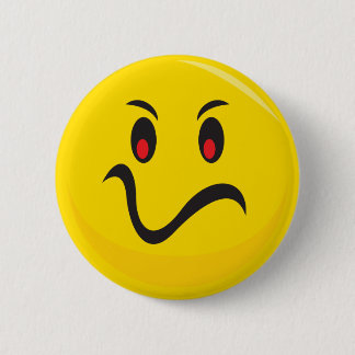 mad face 6 cm round badge