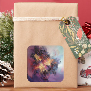 Mad fancy square sticker