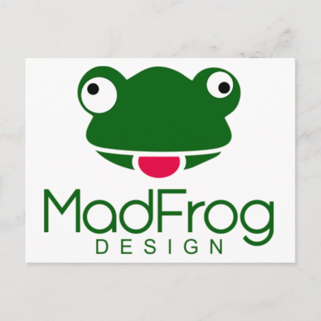 Mad Frog Design Postcard (Front)