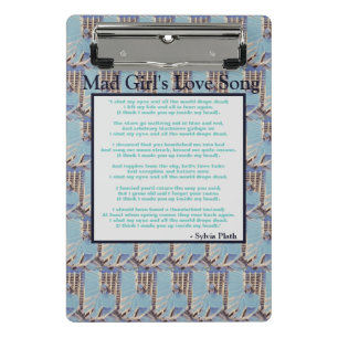 Mad Girl's Love Song By Sylvia Plath Clipboard