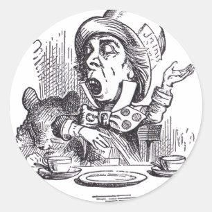 Mad Hatter 1 Classic Round Sticker