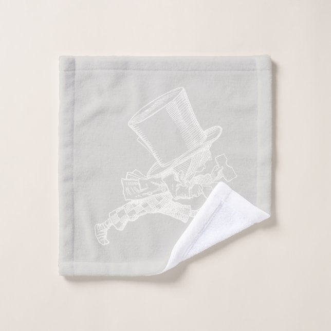 Mad Hatter Alice in Wonderland CUSTOM COLOR Wash Cloth (Wash Cloth)