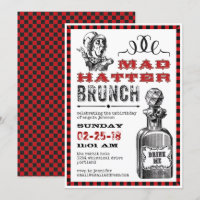 Mad Hatter Brunch Party on White
