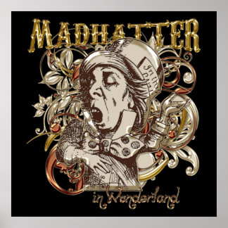 Mad Hatter Carnivale Style (Gold Version) Poster