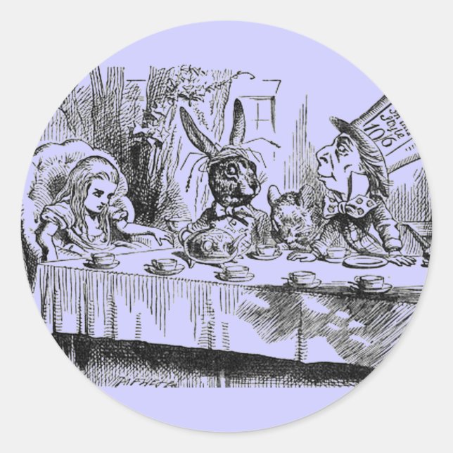 Mad Hatter Classic Round Sticker (Front)