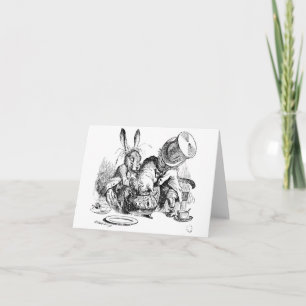 Mad Hatter, Dormouse and March Hare Card