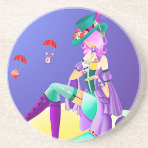 Mad Hatter in Tea Cup Coaster