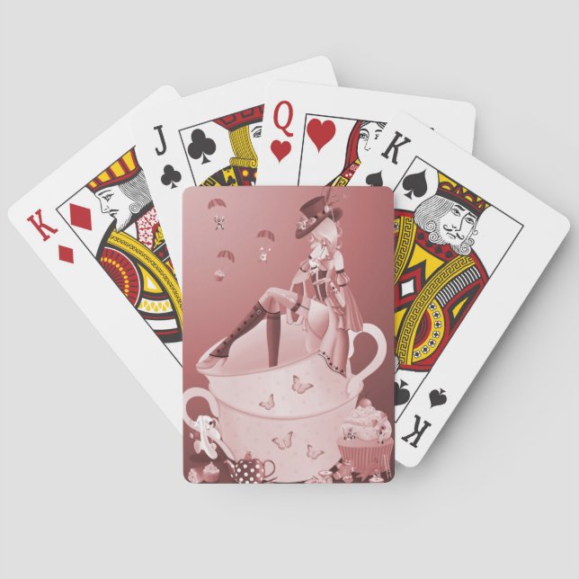 Mad Hatter in Teacup Playing Cards (Back)